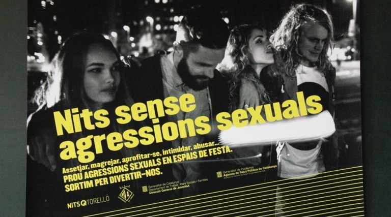 Campanya “Sortim per divertir-nos” : prevenció de la violència sexual en espais d’oci nocturn.